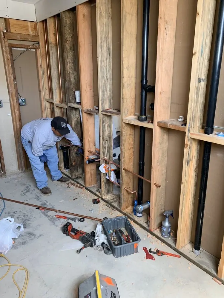Commercial rough-in plumbing for Trenchless Sewer Repair in Mustang Pointe Aerodrome Condominiums